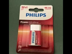 6LR61P1B/97 PHILIPS Alkalin Kuru Pil 9V 500mAh MSDS Sertifikası